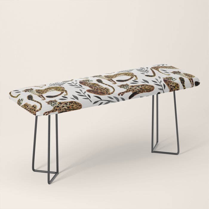 Cheetah Collection - Mocha & Black Palette Bench Gallery Image 1