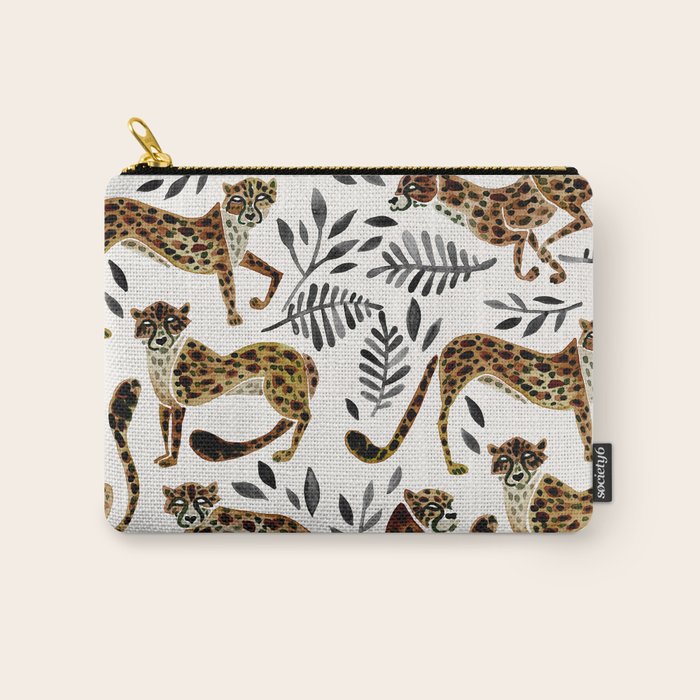 Cheetah Collection - Mocha & Black Palette Carry All Pouch Gallery Image 1
