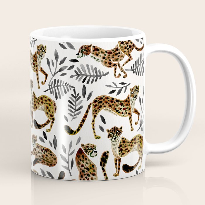 Cheetah Collection - Mocha & Black Palette Coffee Mug Gallery Image 1