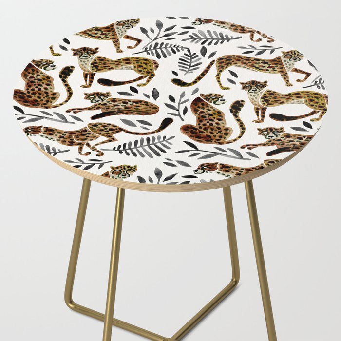 Cheetah Collection - Mocha & Black Palette Side Table Gallery Image 2