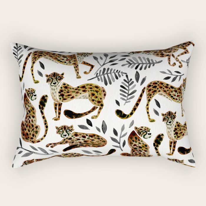 Cheetah Collection - Mocha & Black Palette Rectangular Pillow Gallery Image 2