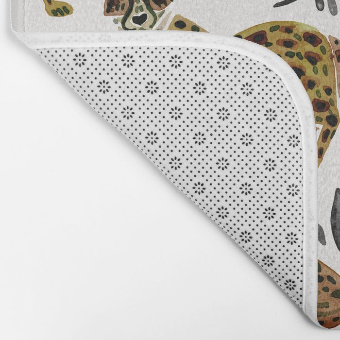 Cheetah Collection - Mocha & Black Palette Bath Mat Gallery Image 2