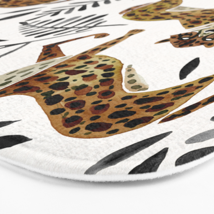 Cheetah Collection - Mocha & Black Palette Bath Mat Gallery Image 3