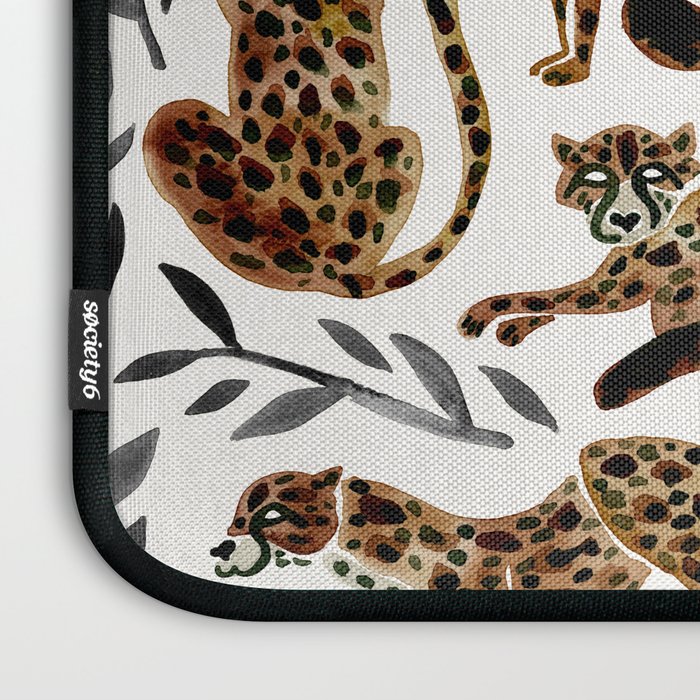 Cheetah Collection - Mocha & Black Palette Laptop Sleeve Gallery Image 3