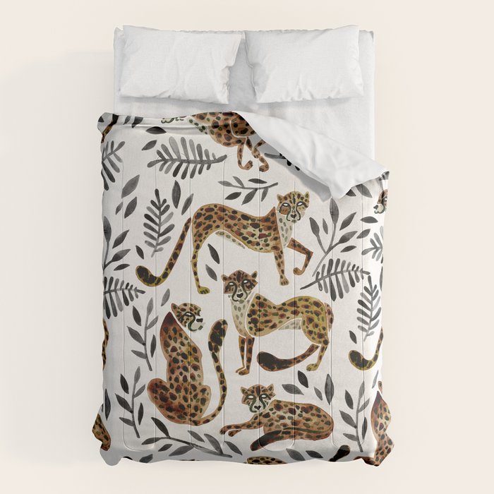 Cheetah Collection - Mocha & Black Palette Comforter Gallery Image 6