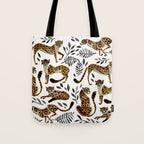 Cheetah Collection - Mocha & Black Palette Tote Bag Gallery Image 1