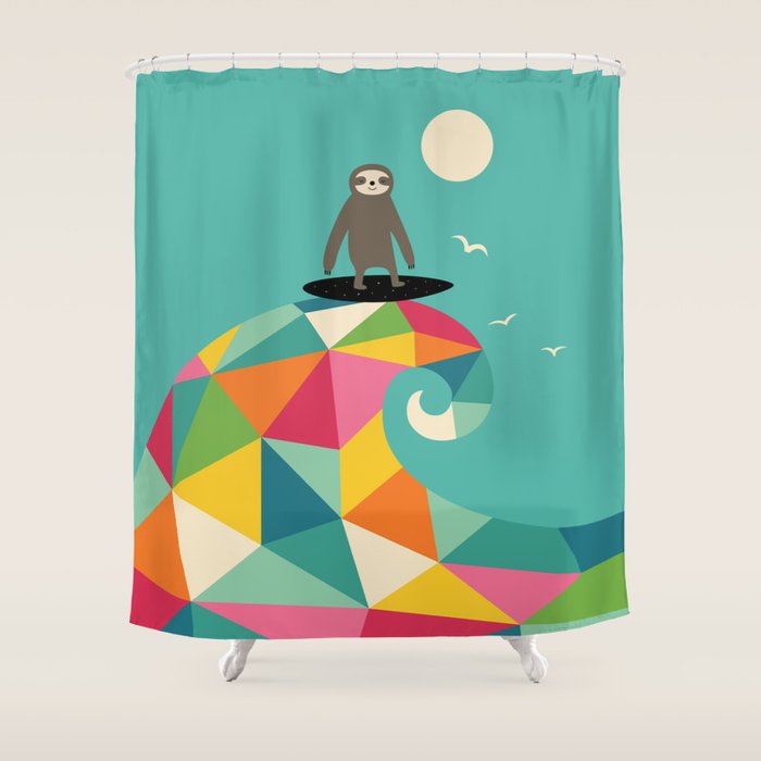 Surfs Up Shower Curtain Gallery Image 1
