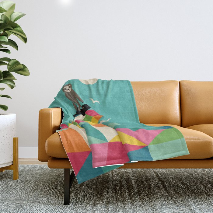Surfs Up Throw Blanket Gallery Image 1