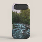 PNW River Run II - Pacific Northwest Nature Photography iPhone Case Gallery Image 2