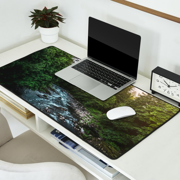 PNW River Run II - Pacific Northwest Nature Photography Desk Mat Gallery Image 2