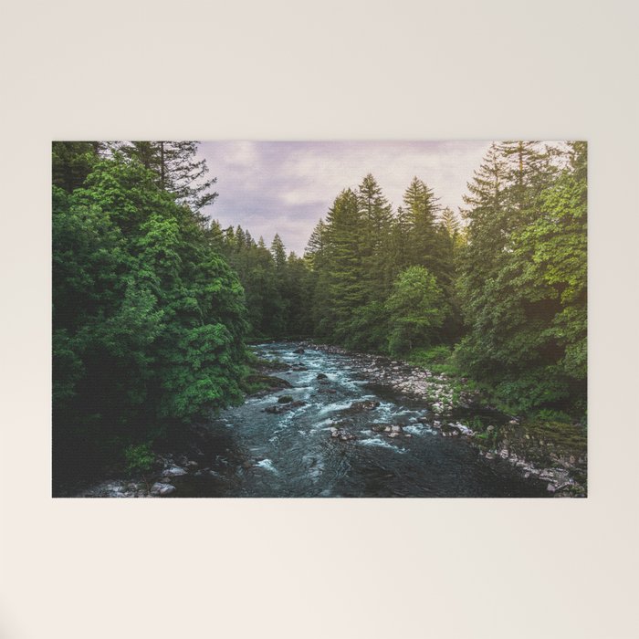 PNW River Run II - Pacific Northwest Nature Photography Welcome Mat Gallery Image 1