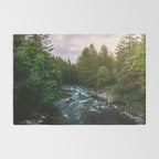 PNW River Run II - Pacific Northwest Nature Photography Rug Gallery Image 2