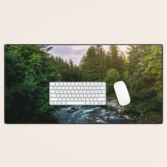 PNW River Run II - Pacific Northwest Nature Photography Desk Mat Gallery Image 1