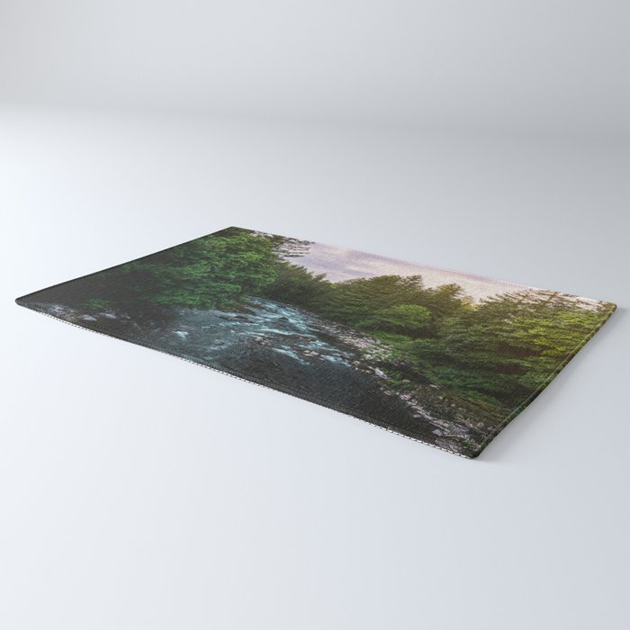 PNW River Run II - Pacific Northwest Nature Photography Rug Gallery Image 3