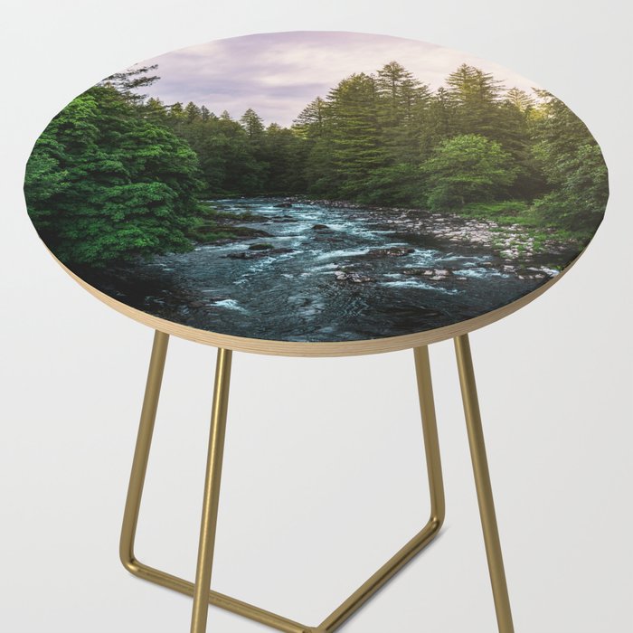 PNW River Run II - Pacific Northwest Nature Photography Side Table Gallery Image 2