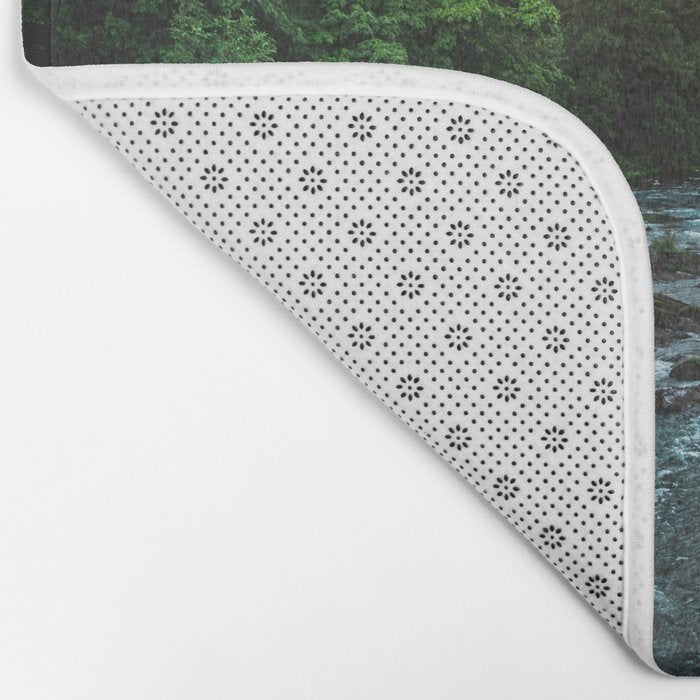 PNW River Run II - Pacific Northwest Nature Photography Bath Mat Gallery Image 2