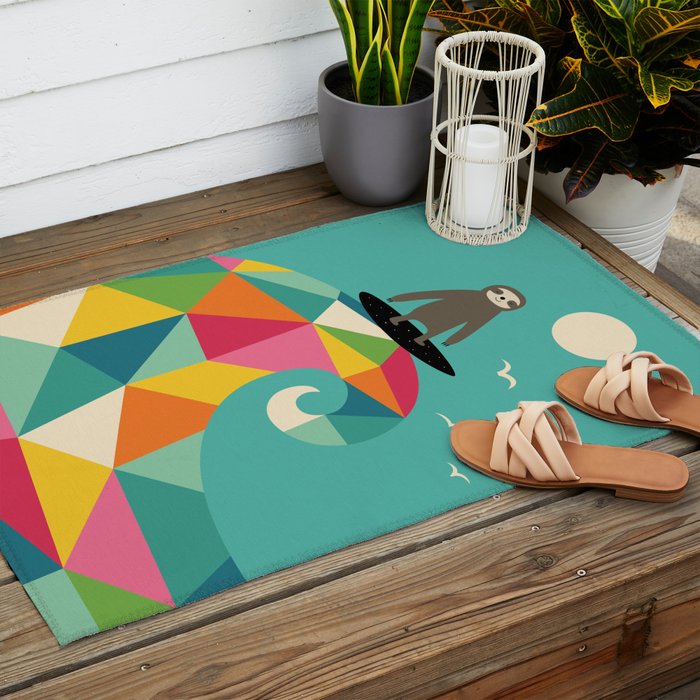 Surfs Up Outdoor Rug Gallery Image 2