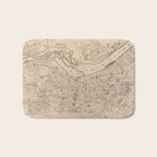 Vintage Map of Louisville Kentucky (1873) Bath Mat Gallery Image 1