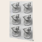 DIAMOND TEARS (b/w) | collage art by Yana Potter | black and white | sculpture | mythology | bling and shine Wallpaper Gallery Image 2