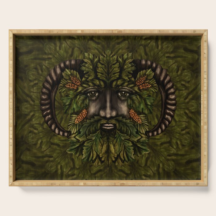 The Green Man Serving Tray Gallery Image 1
