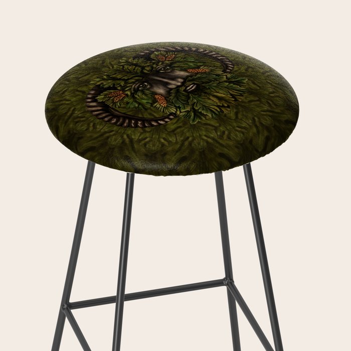 The Green Man Stool Gallery Image 2
