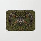 The Green Man Bath Mat Gallery Image 1