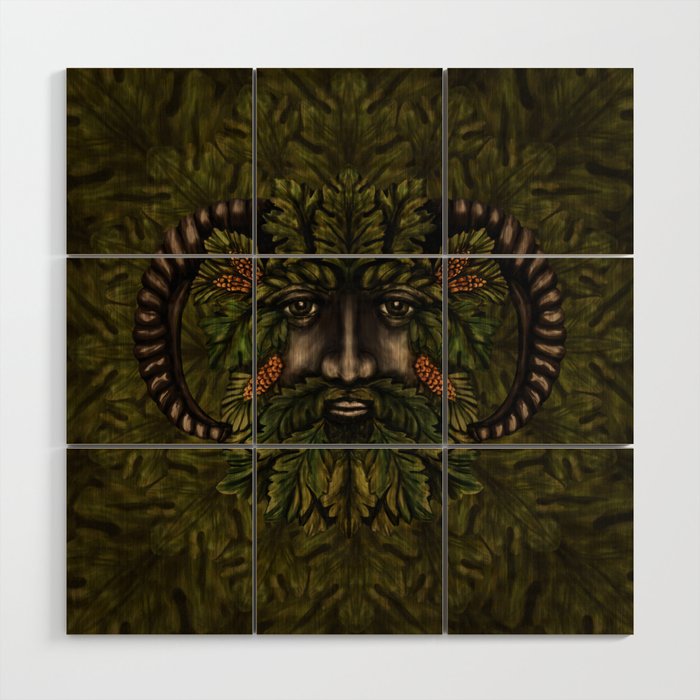 The Green Man Wood Wall Art Gallery Image 1