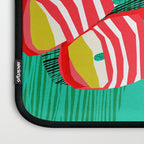 Sliders - memphis throwback retro neon 1980s 80s style pop art shoe fashion grid pattern socks Laptop Sleeve Gallery Image 3