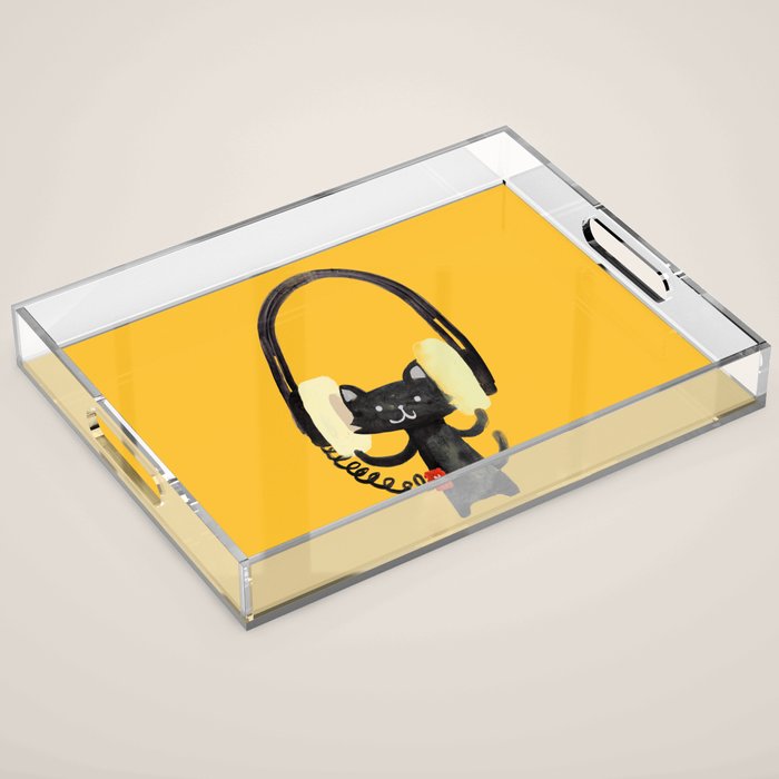 I Love Huge Headphone Acrylic Tray Gallery Image 1