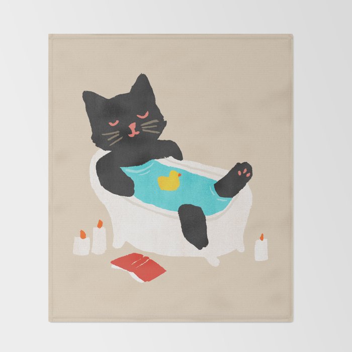 Meow time Throw Blanket Gallery Image 2