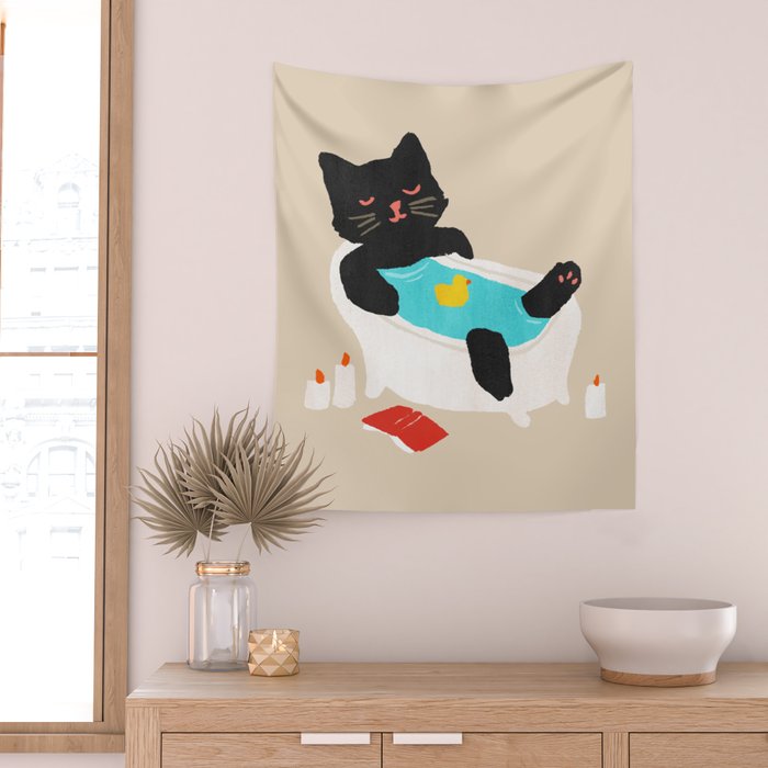 Meow time Wall Tapestry Gallery Image 2
