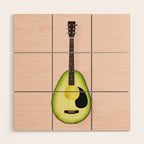 AVOCADO GUITAR Wood Wall Art Gallery Image 1