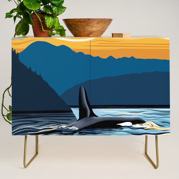 Evening swim Credenza Gallery Image 1