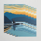 Evening swim Wrapping Paper Gallery Image 3