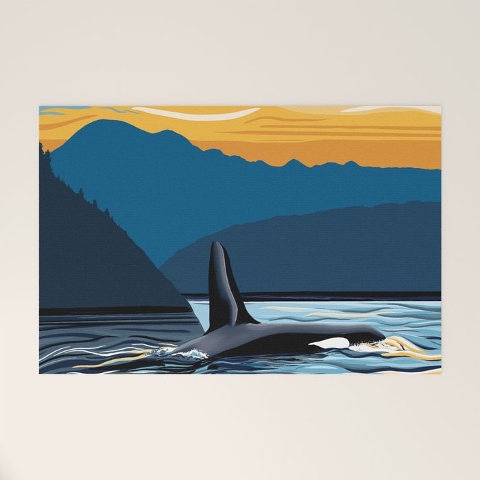 Evening swim Welcome Mat Gallery Image 1
