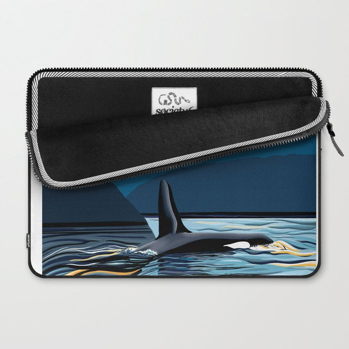 Evening swim Laptop Sleeve Gallery Image 2