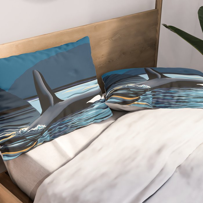 Evening swim Pillow Sham Gallery Image 2