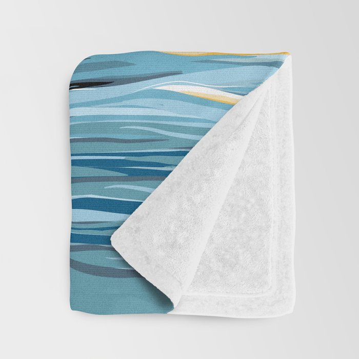 Evening swim Throw Blanket Gallery Image 3