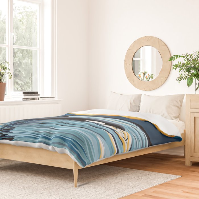 Evening swim Duvet Cover Gallery Image 2