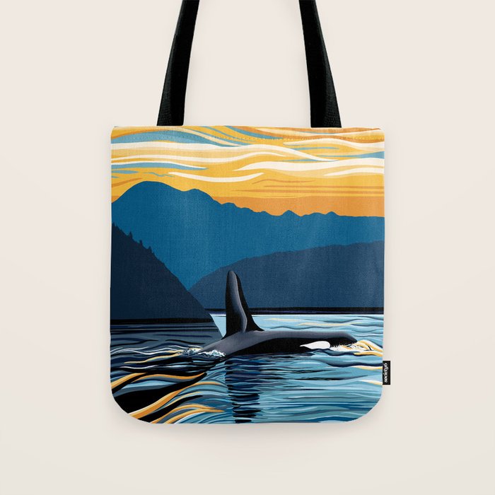 Evening swim Tote Bag Gallery Image 1