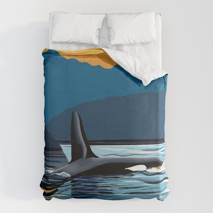 Evening swim Duvet Cover Gallery Image 6