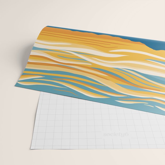 Evening swim Wrapping Paper Gallery Image 2