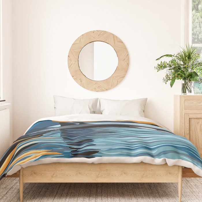Evening swim Duvet Cover Gallery Image 3