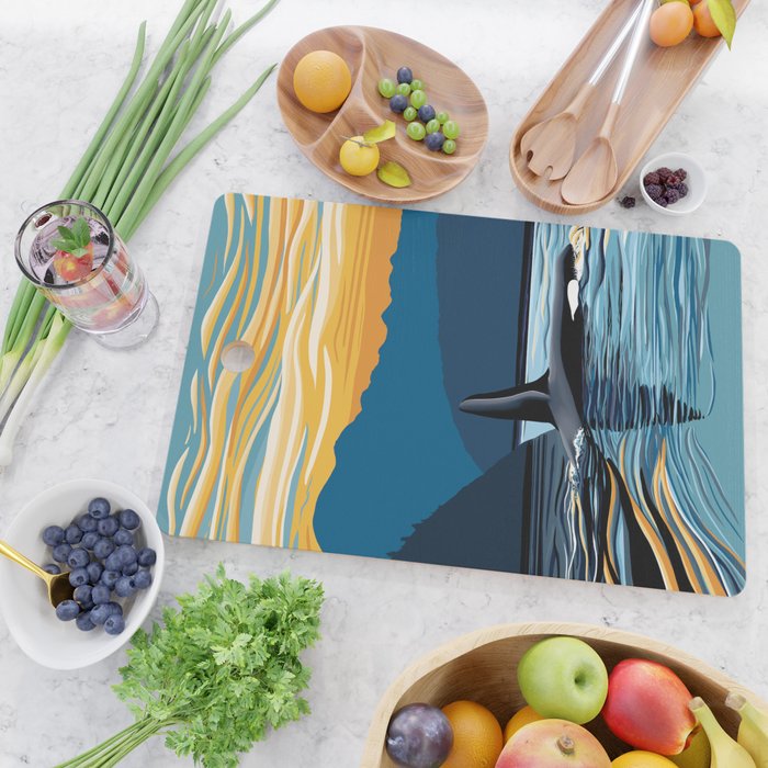 Evening swim Cutting Board Gallery Image 2