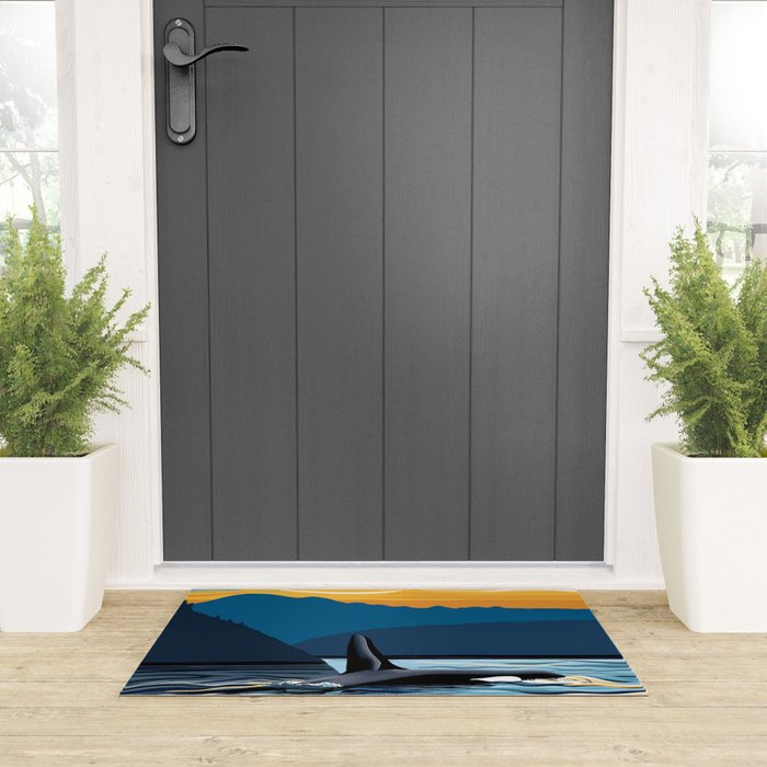 Evening swim Welcome Mat Gallery Image 3