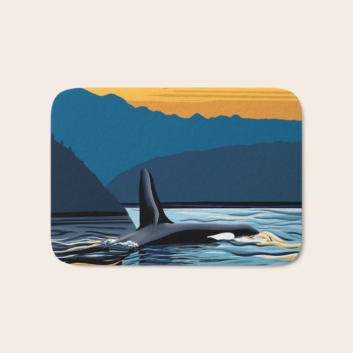 Evening swim Bath Mat Gallery Image 1