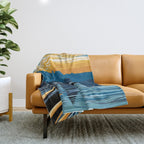 Evening swim Throw Blanket Gallery Image 1