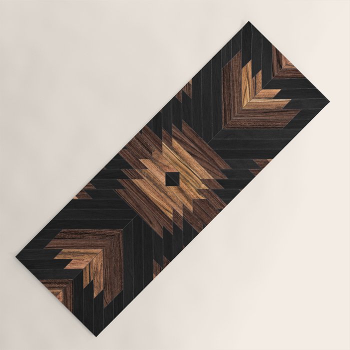 Urban Tribal Pattern No.7 - Aztec - Wood Yoga Mat Gallery Image 1