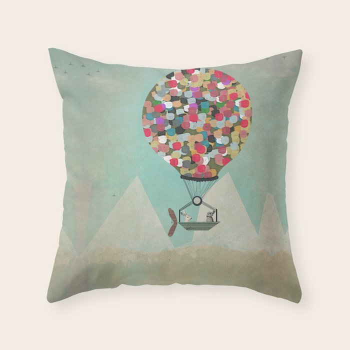 a little adventure Throw Pillow Gallery Image 6