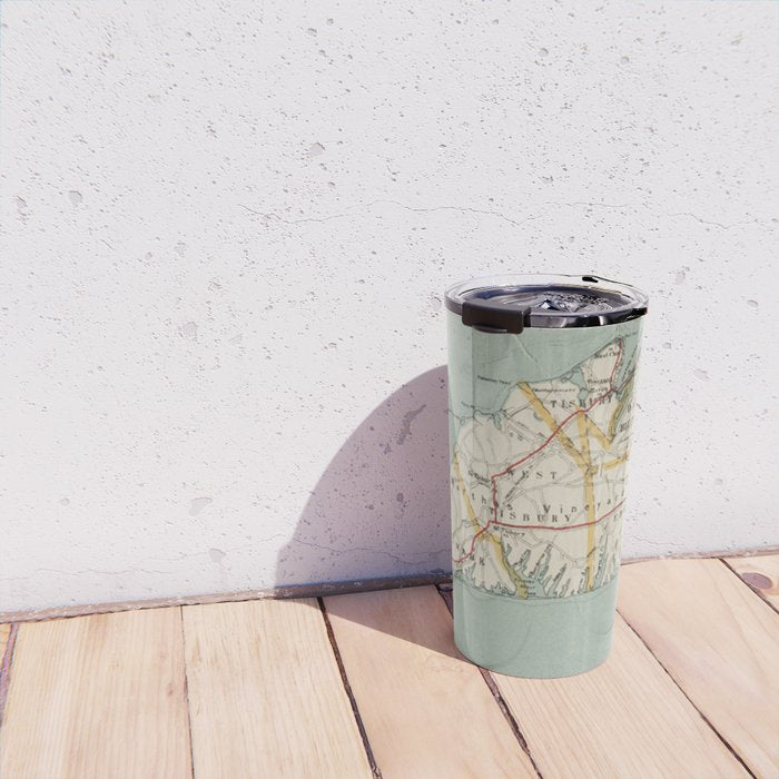 Vintage Map of Martha's Vineyard (1917) Travel Mug Gallery Image 4